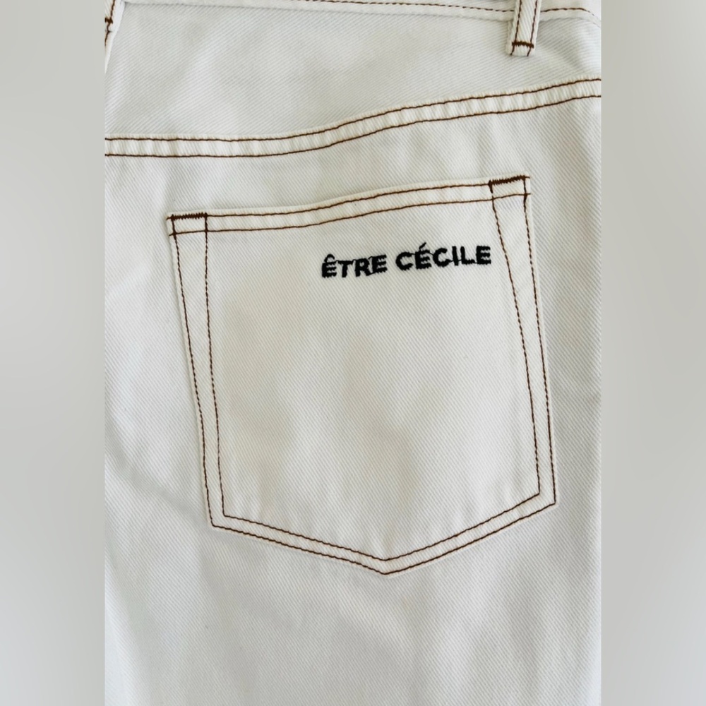 Etre Cecile Chic Designer Boot Cut Jeans with Multicolored Stripes (Size 25) - Picture 5 of 6